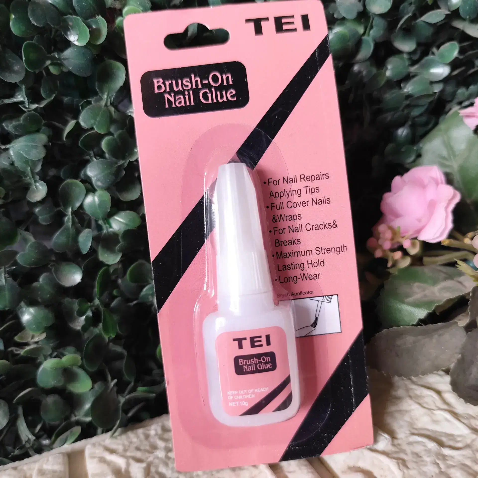 PEGAMENTO DE UÑAS con pincel NAIL GLUE - Tei